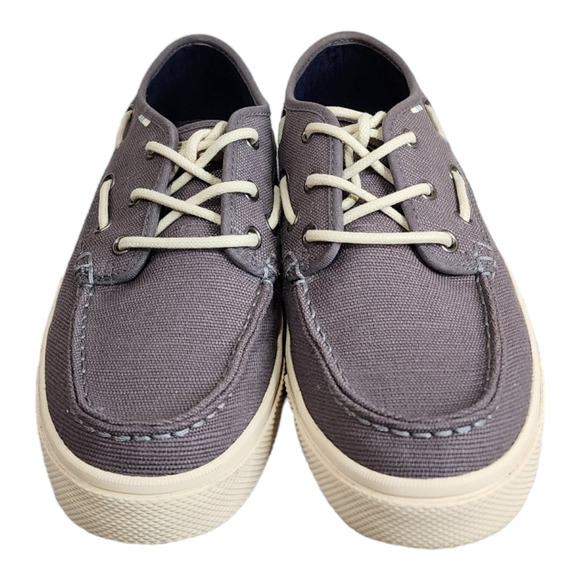 Tom's Dorado Canvas Boat Shoe in Shade (Gray) Size 8 - Picture 7 of 13